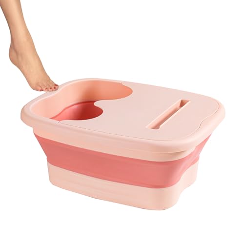 Bol de spa para baño de pies, lavabo plegable para baño de pies, cuenco de pedicura, bañera plegable para pies, tina portátil para baño de pies para pedicura en el hogar