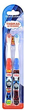 Brush Buddies Thomas and Friends Childrens Manual Toothbrushes (2 Twin Packs)