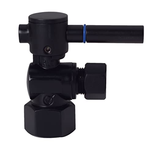 Vanne d'arrêt d'angle IPS 1/2 Westbrass noir mat pour installation de plomberie