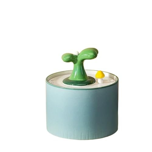 Fuente automática para gatos y perros 1.5L cerámica púrpura