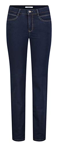 MAC Angela - Pantalones Straigth para Mujer, Color Blau (Dark Rinsewash d801), Talla W40/ L32