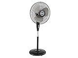 Holmes Oscillating 16 Inch Blade Whole Room Standing Fan Black HSF1610A