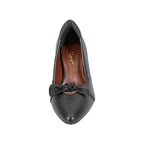 Peerage Belle Women's Wide Width Bow Accented Dress Pumps2