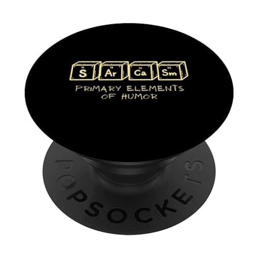 Sarcasmo Elementos primarios del Humor Química Ciencia Divertido PopSockets PopGrip Adhesivo | Ya disponible en tu tienda friki favorita! En mundofriki.es!