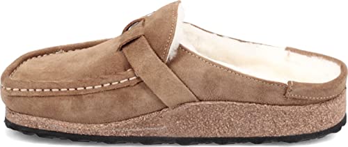 Birkenstock Buckley Shearling Narrow Unisex Shoes Size 9, Color: Tea #TOP2