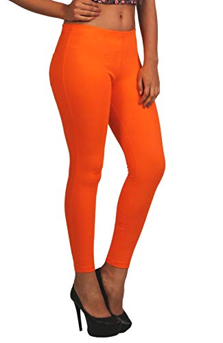 Image of Frenchtrendz Women's Skinny Fit Mid Rise Stretchable Cotton Spandex Jegging Pull On (XS-4XL)