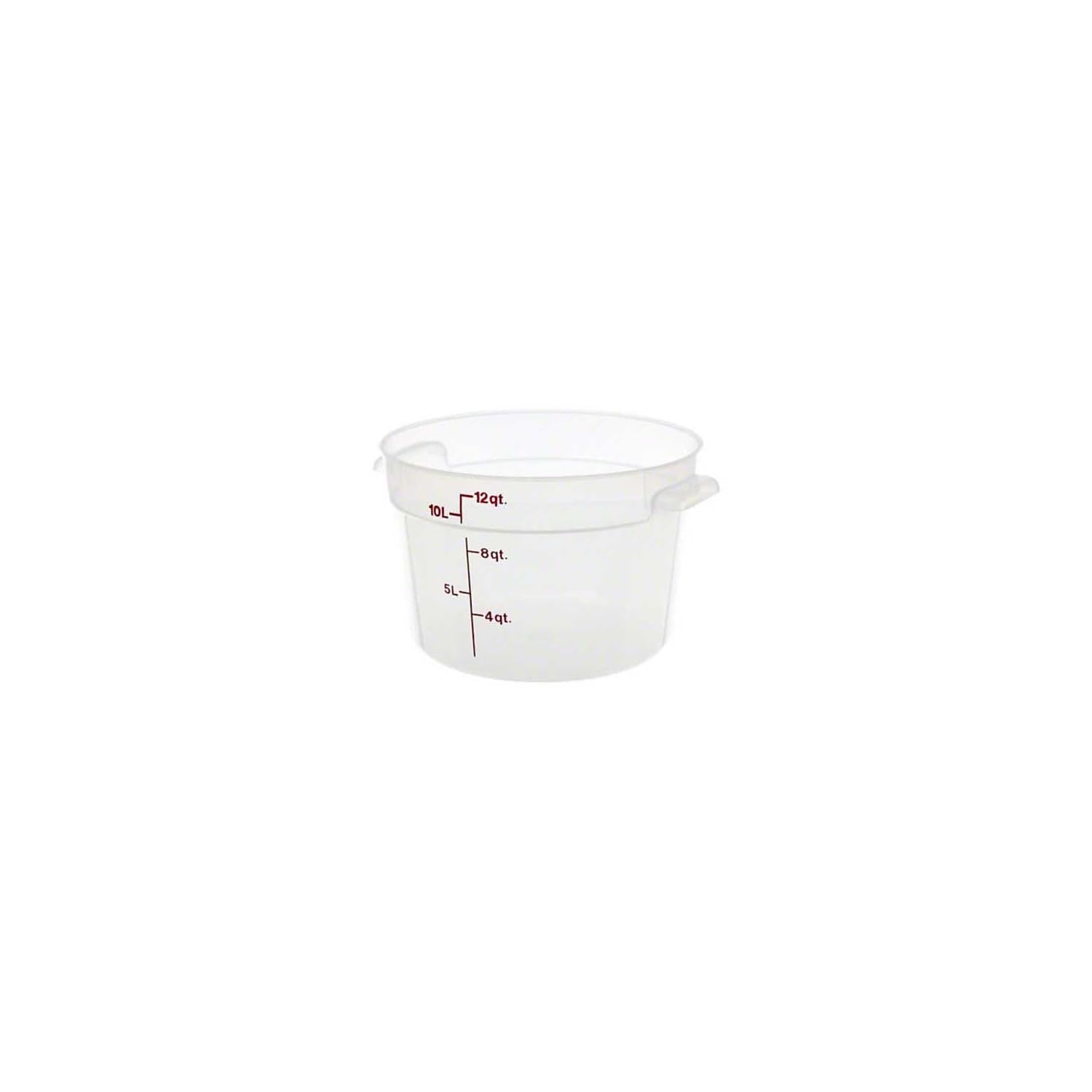 Cambro(RFS12PP190) 12 qt Round Polypropylene Food Storage Container - Camwear®