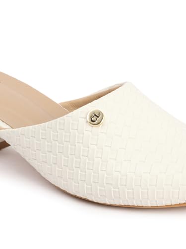 Image of Carlton London Women Stylish Slipon Casual Wear, Party and Formal Wear Mule with Block Heels