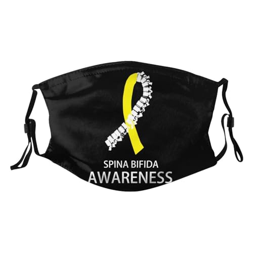 Spina Bifida Awareness Adult Dust Mask Adjustable Dust Face with 2 Filter41