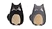 Price comparison product image Puckator Salt and Pepper Set Cat, Black/Grey, ceramic, Multi, Height 7cm Width Depth 5cm