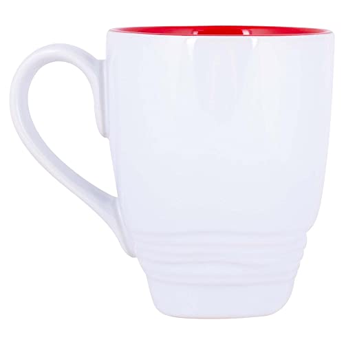 Demdaco Dean Crouser Snowman And Cardinals Watercolor Red 16 Ounce Ceramic Stoneware Coffee Mug #TOP2