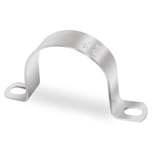8 Pezzi Morsetti per Tubi,Jyeelen Ø 60 mm Collari Per Tubi acciaio inox 304 U Fascetta Stringitubo per fissare condutture, cavi, gasdotti e tubi di drenaggio
