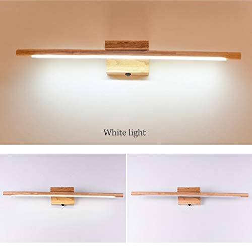 Lampe de miroir à LED en bois massif de 60cm pour coiffeuse