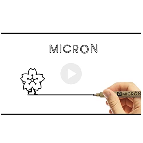 SAKURA Pigma Micron Assorted Pens, Pack of 6, Black