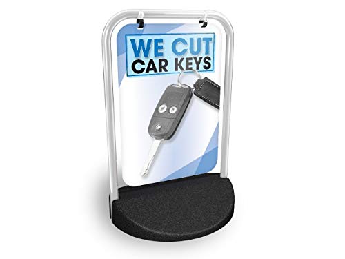 We Cut Car Keys Eco Swinger Pavement Sign MEGA Listing Outdoor Street Advertising Display… — image 1