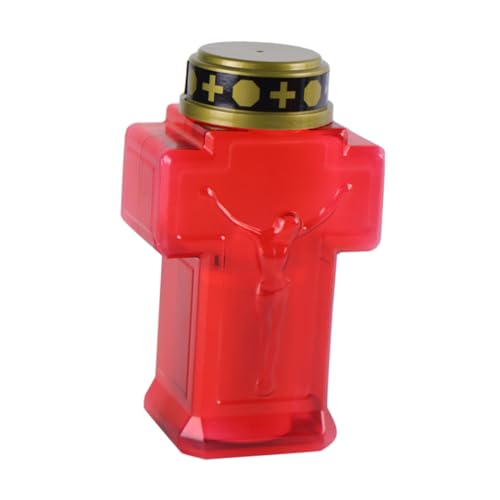 iplusmile Vela LED Conmemorativa de Jesús Electrónica para Decoración de Cementerio y Iglesia para Ceremonias Religiosas