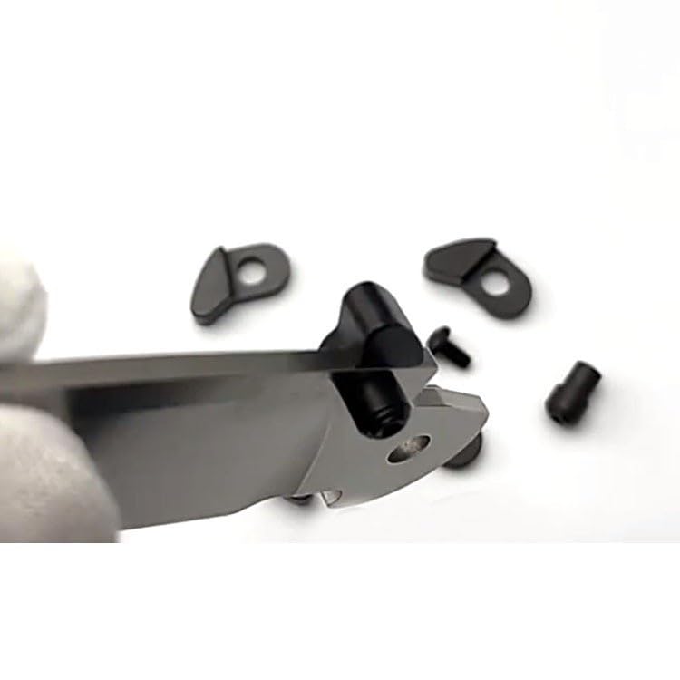 3-Piece Set Rapid Deployment Kwik Thumb Stud Screw Fits for Benchmade Griptilian 551, Anodized Aluminum Quick Open Hook