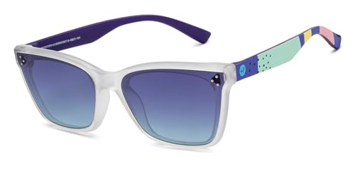 Image of Hooper Memphis Collection | Full Rim Rectangular Branded and Stylish Kids Sunglasses | 100% UV Protected | For Boys & Girls (Age 5-8 yrs) | HP S16086
