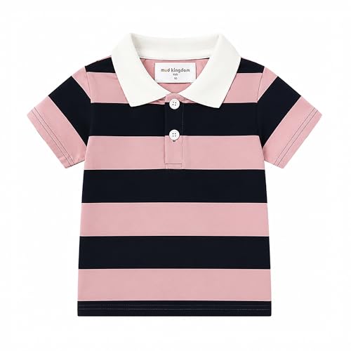 Image of Mud Kingdom Boys Polo Shirt Short Sleeve School Uniform Pique Polo Summer