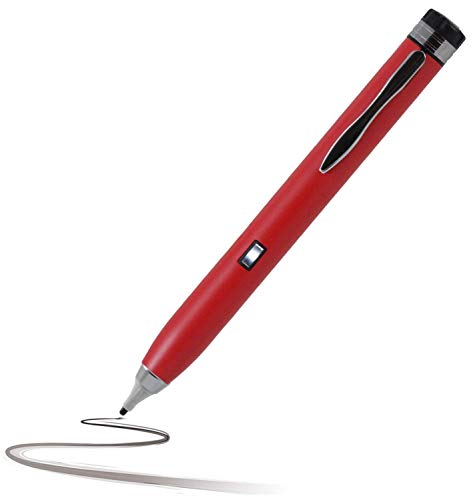 Navitech Broonel Red Fine Point Digital Active Stylus Pen Compatible with The Dell