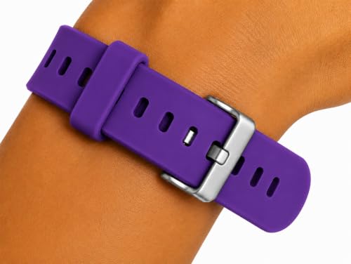 Image of Dreamy 22mm Silicone Smart Watch Strap Loops /Keepers Holder Retainer Loop Replacement - color Watch Band Loop (Pack of 2)