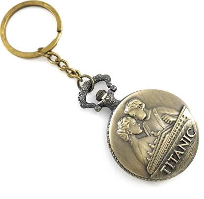 IKTU® Watch Keychain Vintage Pocket watch Unisex Watch (Metallic) (Titanic) (B097C3TLJN) Amazon Price History, Amazon Price Tracker