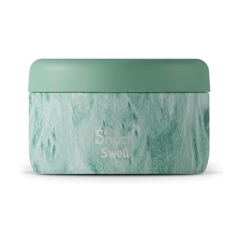 S'well S'nack Stainless Steel Food Container, 10 Oz, Peppermint Tree, Double-Layered Insulated Bowls, BPA-Free