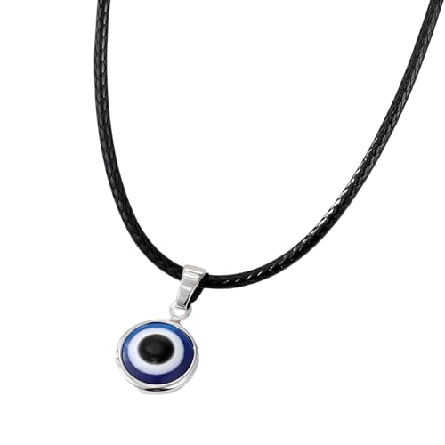 Collar de mal de ojo para mujeres y niñas, plata de ley 925 con colgante azul marino profundo, gargantilla turca de cristal, oro,
