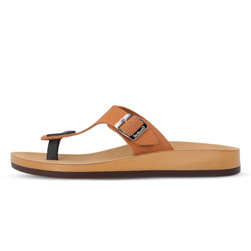 Image of WALKAROO Women's Fashion Sandals with Cushion Sole, Toe Seperator, Broad Straps and Lightweight - WE2349