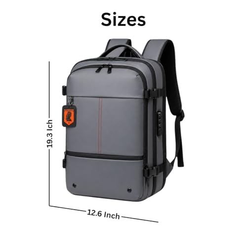 Image of KARRIER Vacuum Compression Backpack for Men & Women - 3-in-1 Travel Bag with Built-In Compression System, 17.3 inch Laptop Sleeve & Cabin-Friendly Design