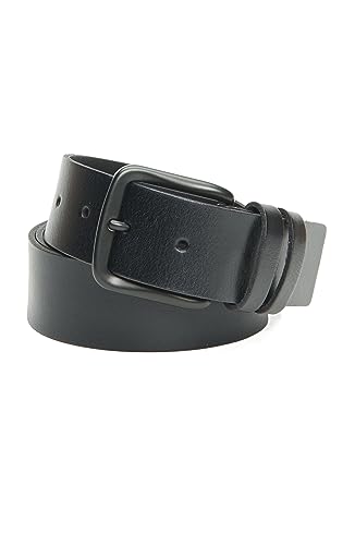 Frye Men's 40mm Flat Panel Leather Belt, Black