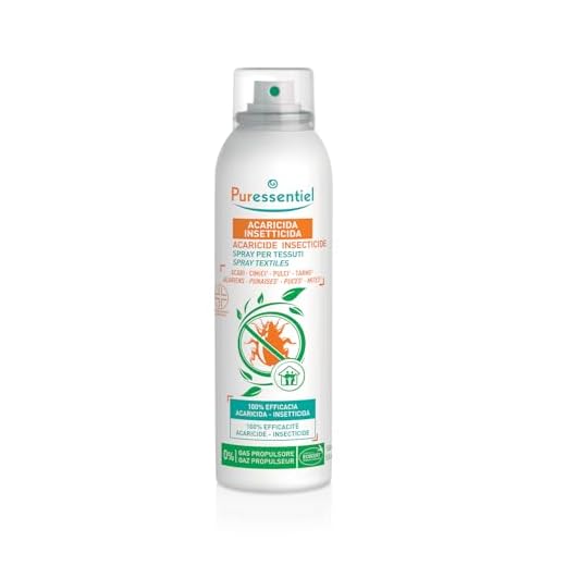 Puressentiel - Spray per Tessuti Acaricida Insetticida - Presidio Medico Chirurgico – Efficacia Scientificamente provata – Anti Reinfestazione di lunga durata - Profumo fresco e gradevole - 150 ml