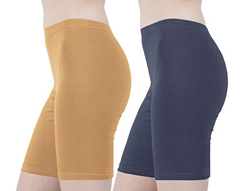 Image of Buy That Trendz Cotton Lycra Tight Fit Stretchable Cycling Shorts Womens | Shorties for Active wear /Exercise /Workout /Yoga /Gym /Cycle /Running Red Grey Combo Pack of 2