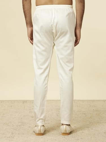 Image of Manyavar Men's Solid Pencil Cut Pyjama (1pc)