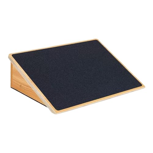 Tabla inclinada de madera para estiramiento de pantorrillas miniatura 1