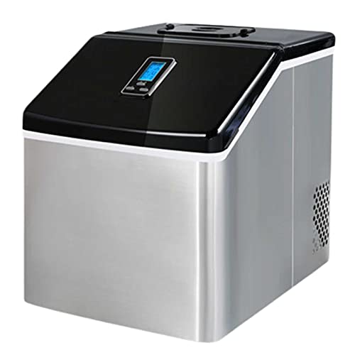 Fabricadora de hielo eléctrica acero inoxidable 25 kg/día miniatura 1