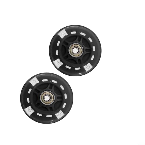 Ersatz-Rollen für Roller, 80 mm, mit aufregenden LED-Lichtern, um Ihr Skateboard-Erlebnis zu verbessern (schwarz)