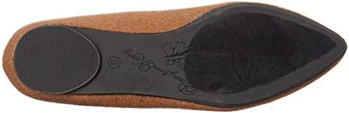 Penny Loves Kenny Women's Nookie Plaid Ballet Flat, Light Brown Fleece Textile, 8.5 Wide US | Image 3