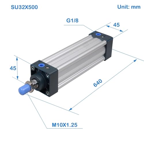 Vérin pneumatique double effet SU32 pour stopper les fuites de pression - 3