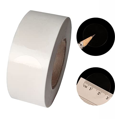 MDlabels Verschlussetiketten transparent auf Rolle- Ø 27 mm rund - 1000 Stück- PP Klebepunkte- Siegeletiketten für Umschläge Schachteln und Geschenkverpackungen Cover