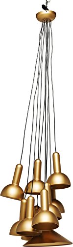 Preisvergleich Produktbild Kare Hängeleuchte, Schirm Aluminium lackiert, gold