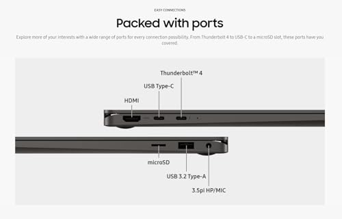 SAMSUNG Laptop Galaxy Book3 360 2 em 1 de 13,3 polegadas, FHD AMOLED, EVO i7-1360P, Wi-Fi 6E, webcam