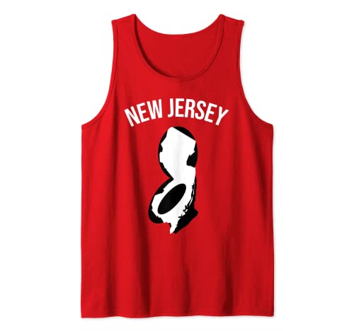 New Jersey Sucks Meme Toilet Sports Map Tank Top
