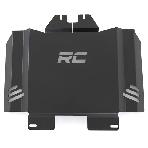 Image of Rough Country Catalytic Converter Shield for Toyota Tacoma 2WD (2016-2023) 2.7L, 4-CYL - 14-Gauge Steel Anti Theft Skid Plate
