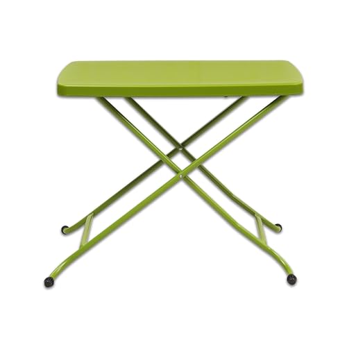 Image of Supreme Furniture Civic Multi-Purpose 3 Height Adjustable Rectangle Plastic Table,Portable for Study, Office, Work from Home, School, Living, Laptop, Bed, Indoor & Outdoor(M-Green)