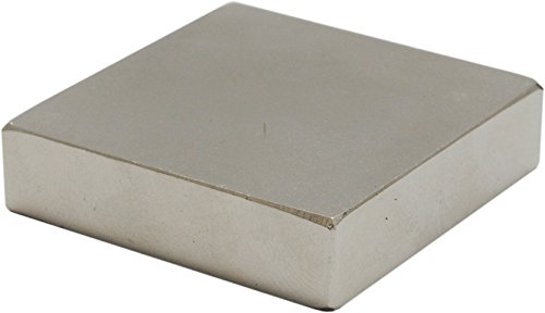 Neodym Magnet 40x40x10mm 95kg hohe Zugkraft N52 super Blockmagnet Hochleistungsmagnet vernickelt Cover