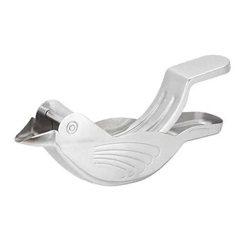 Exprimidor de limón con forma de pájaro, exprimidor de limón y cítricos, exprimidor de limón para pájaros, exprimidor de lima animal, extrusor de limón de acero inoxidable, exprimidor de mano con