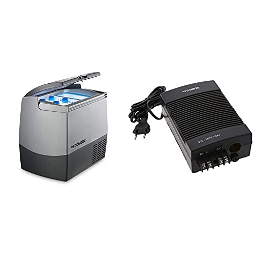 Dometic Coolfreeze CDF-18 Kompressor-Kühlbox für Normal- und Tief-Kühlung, Gefrierbox, 18 l Anschlüsse für Auto und Truck - Mini-Kühlschrank, Gefrier-Schrank + Gleichrichter CoolPower EPS - DOMETIC