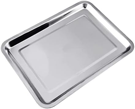 Thinkorb Toaster Oven Pans Stainless Steel Baking Tray Compatible with Cuisinart Air Fryer Toaster Oven TOA-60 and TOA-65,Chefman XL 20L,Cookie & Bread Baking Sheet Pan (12.4x10.06 inch)
