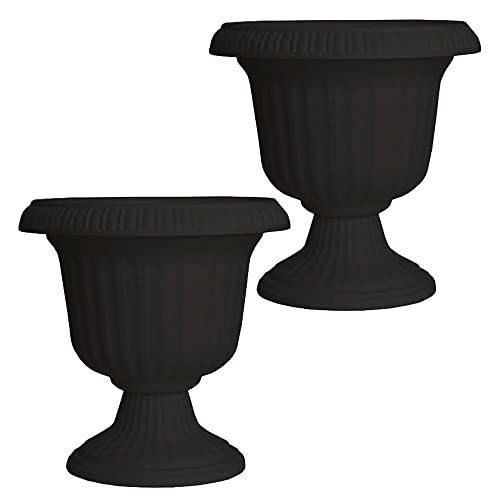 Southern Patio Large 14 Inch Outdoor Garden Lightweight Utopian Urn Planter with UV-Coated...